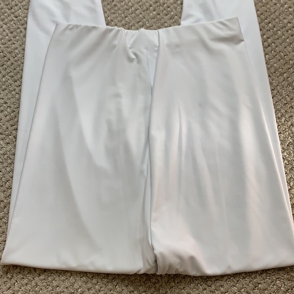 Nwot PLT white second skin cropped leggings high rise - Picture 6 of 6